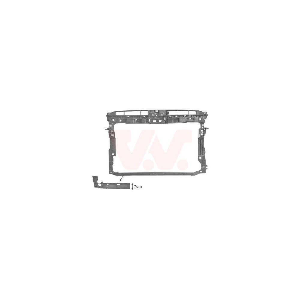 Frontverkleidung VAN WEZEL 5766668 ** Equipart ** für VW