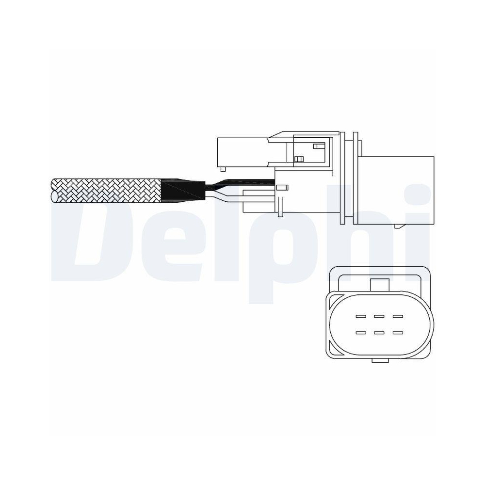 DELPHI ES11015-12B1 Lambdasonde für AUDI SKODA VW VAG, vor Katalysator