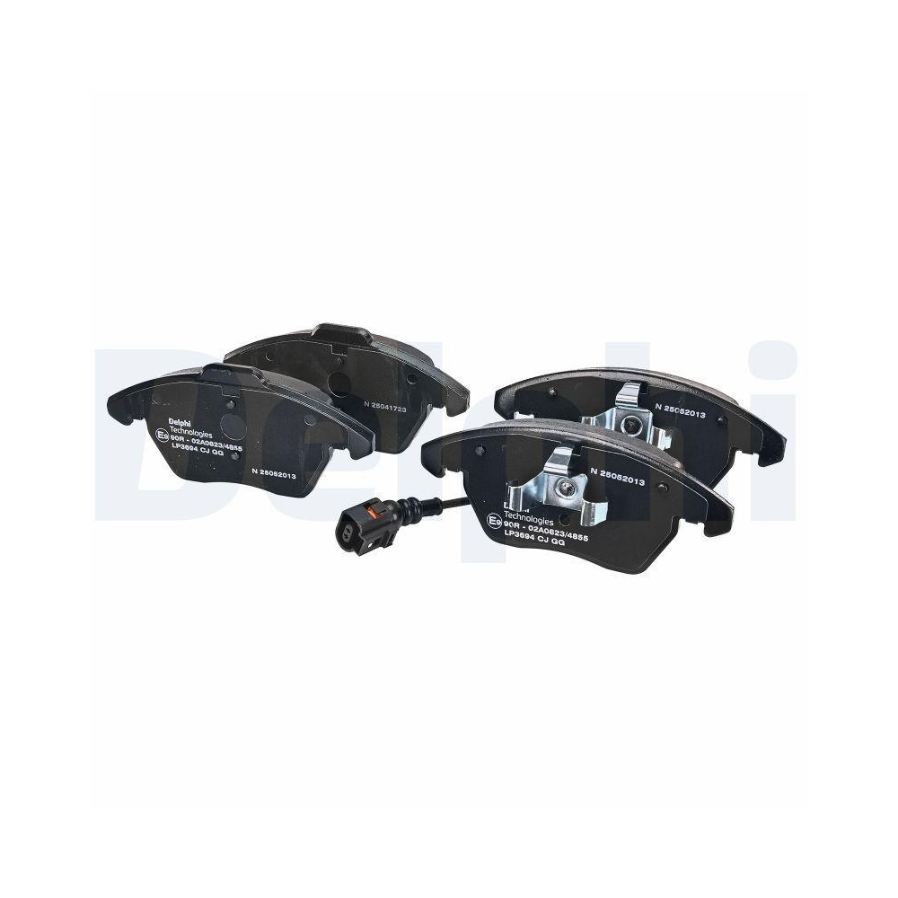 DELPHI LP3694 Bremsbelagsatz, Scheibenbremse f&uuml;r AUDI SEAT SKODA VW VW (FAW)