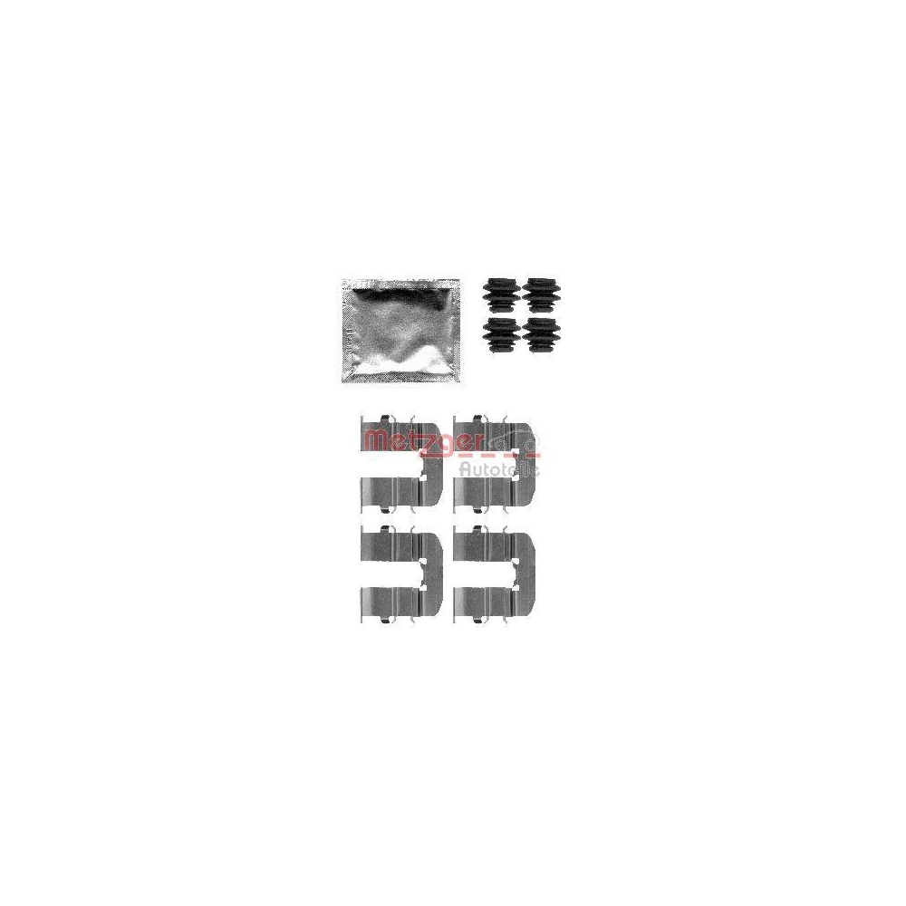 Zubeh&ouml;rsatz, Scheibenbremsbelag METZGER 109-1814 f&uuml;r, Hinterachse