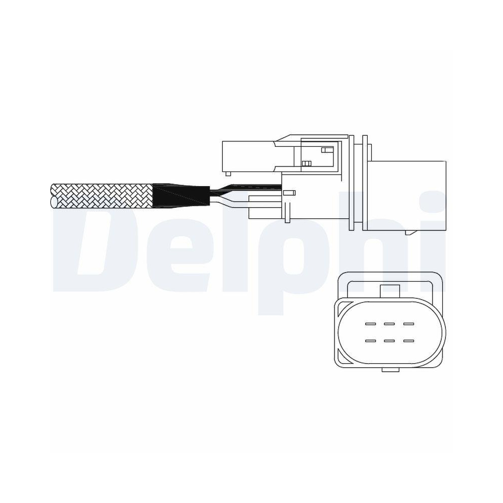 DELPHI ES11026-12B1 Lambdasonde f&uuml;r MERCEDES-BENZ, vor Katalysator
