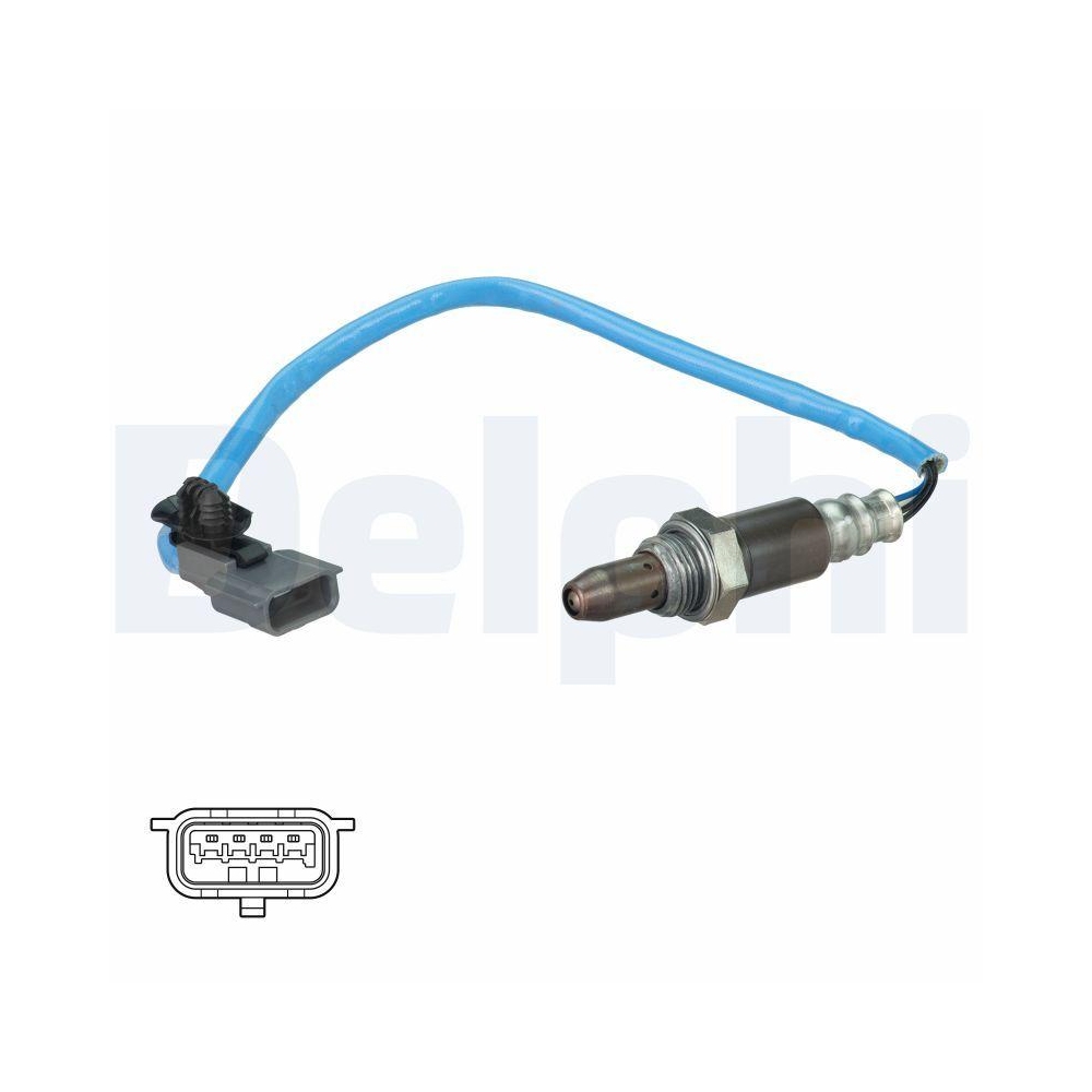 DELPHI ES21088-12B1 Lambdasonde f&uuml;r RENAULT DACIA, nach Katalysator, unten