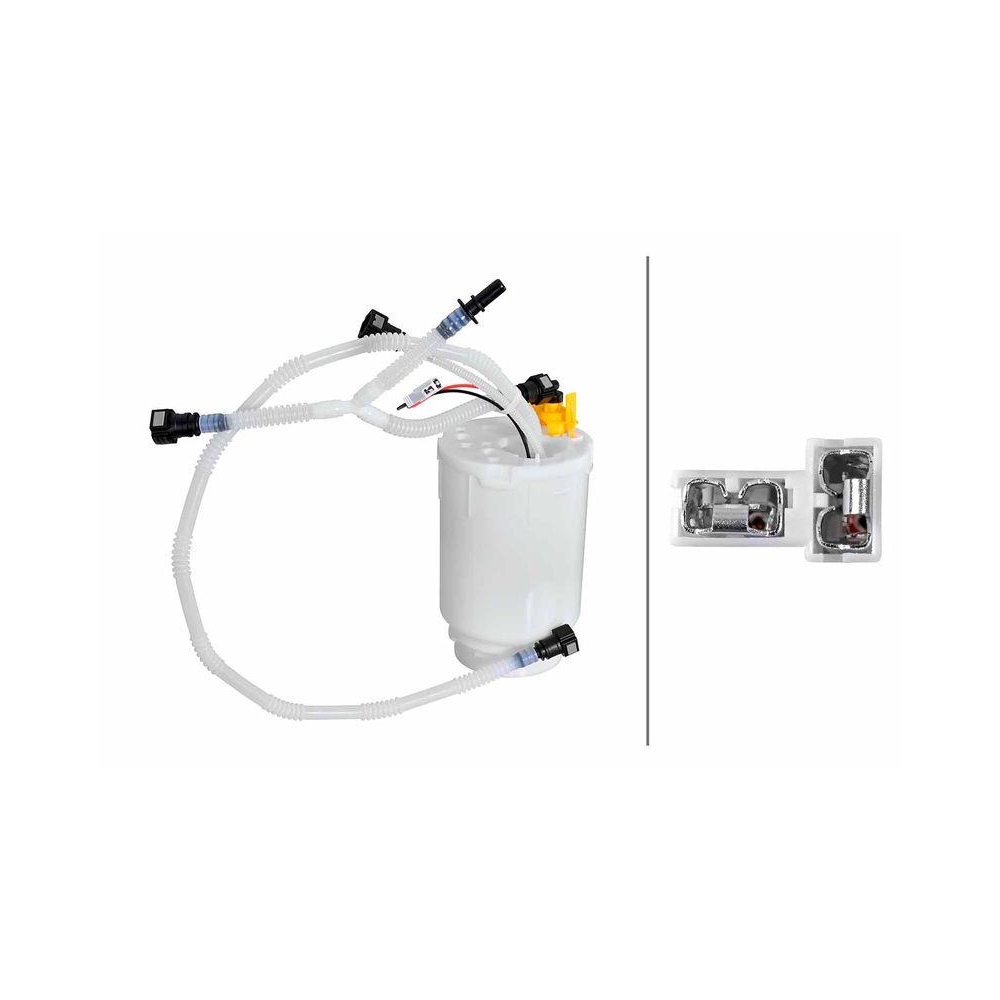 HELLA Schlingertopf, Kraftstoffpumpe 8TF 358 312-521 f&uuml;r PORSCHE, rechts