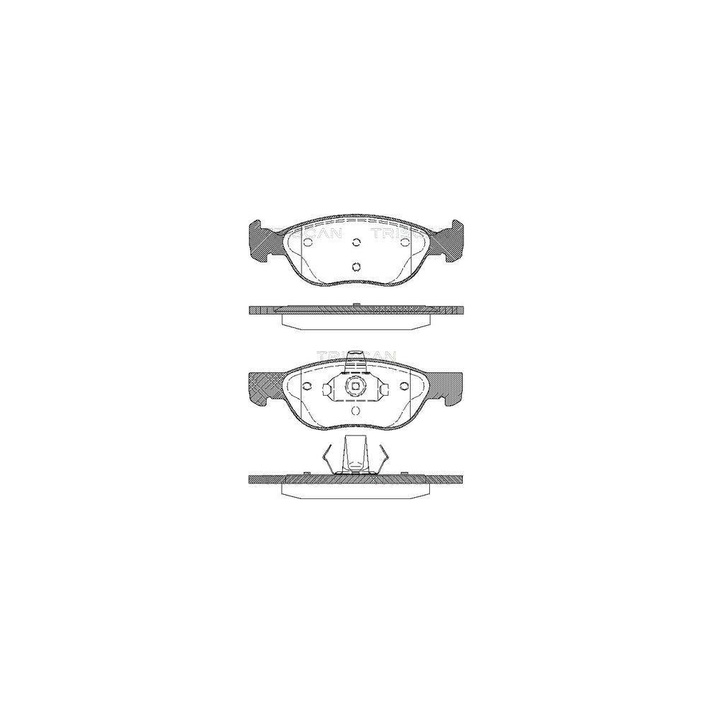 Bremsbelagsatz, Scheibenbremse TRISCAN 8110 15026 f&uuml;r FIAT, Vorderachse