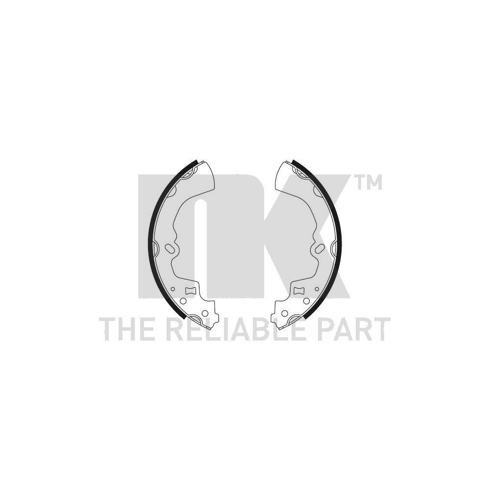 Bremsbackensatz NK 2732459 f&uuml;r MAZDA, Hinterachse