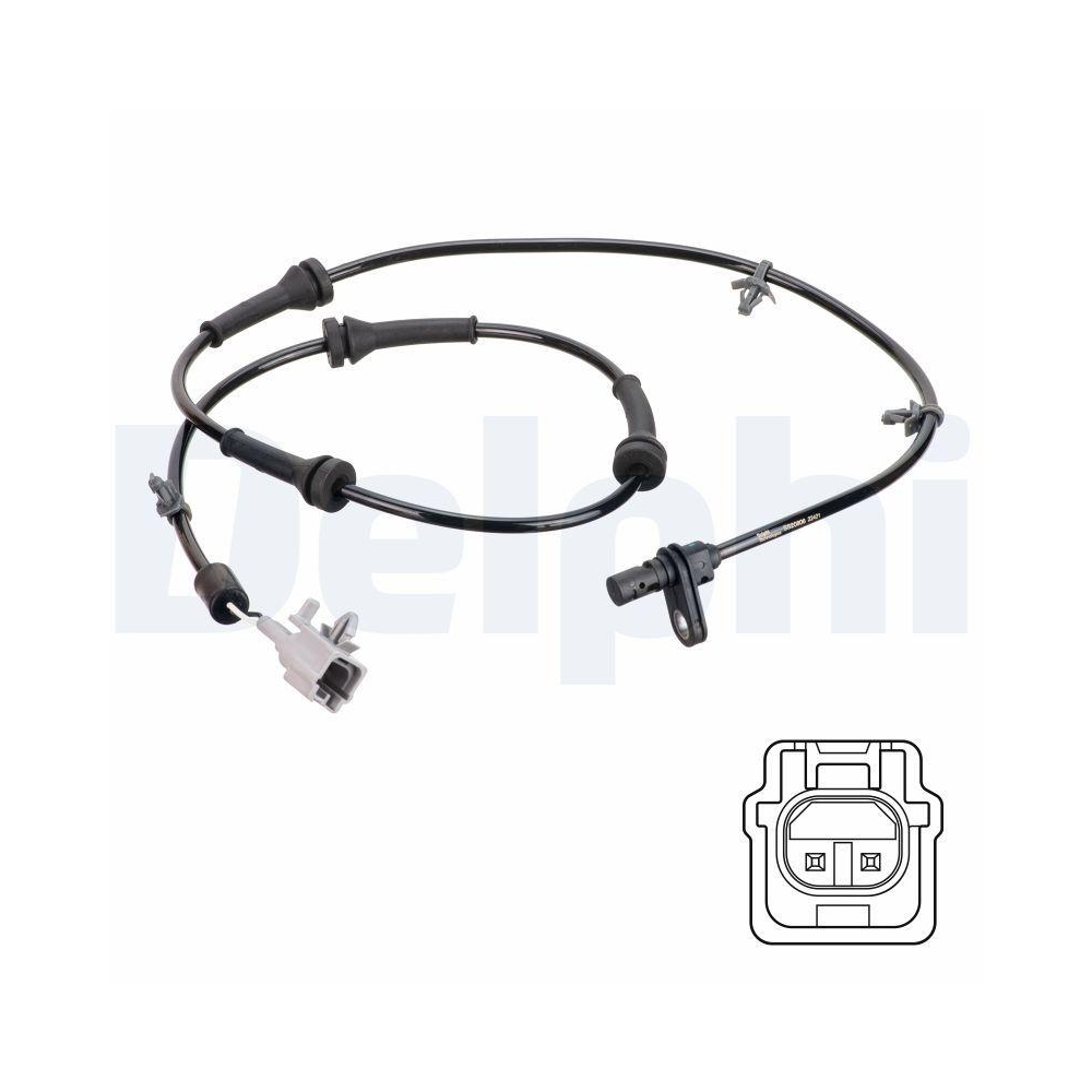 DELPHI SS20806 Sensor, Raddrehzahl f&uuml;r NISSAN, Hinterachse