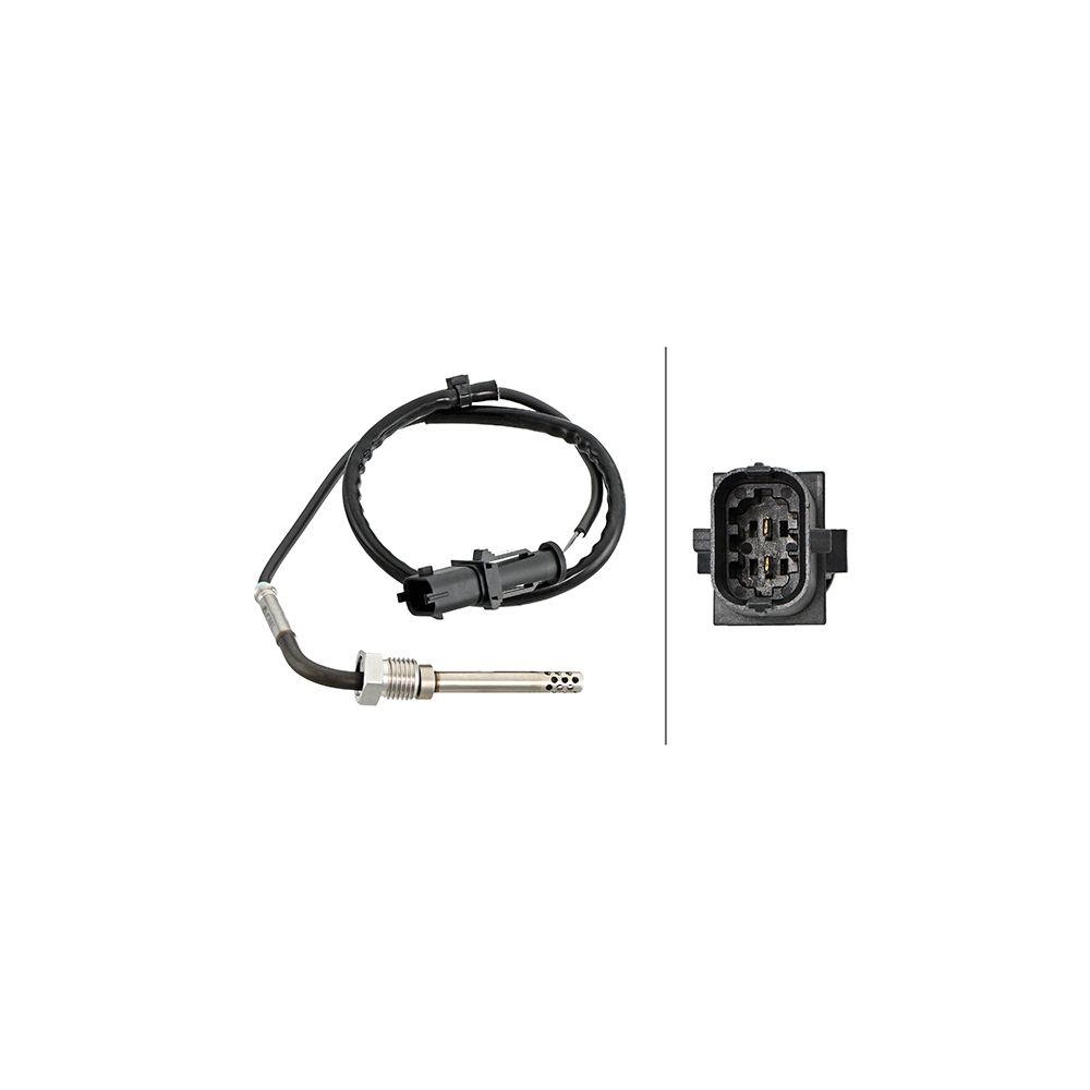 HELLA Sensor, Abgastemperatur 6PT 358 181-721 f&uuml;r IVECO, vor Katalysator