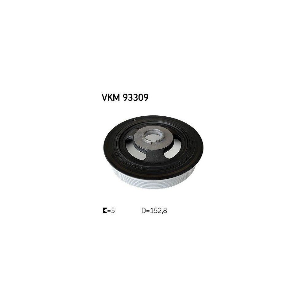 Riemenscheibe, Kurbelwelle SKF VKM 93309 für CITROËN FIAT FORD MAZDA OPEL TOYOTA