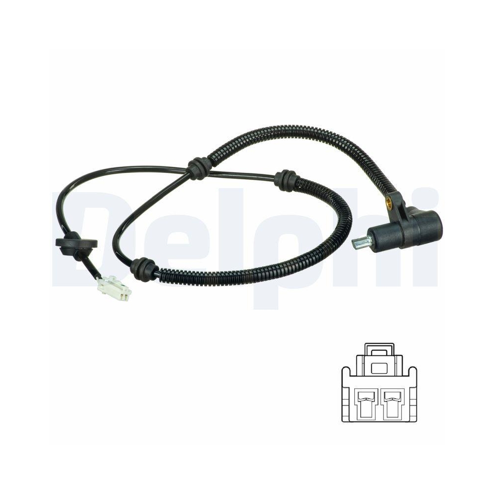 DELPHI SS20517 Sensor, Raddrehzahl f&uuml;r KIA, Hinterachse links