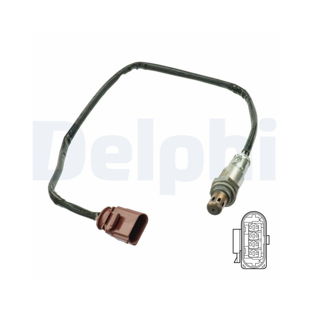 DELPHI ES21090-12B1 Lambdasonde f&uuml;r AUDI SEAT SKODA VW, nach Katalysator