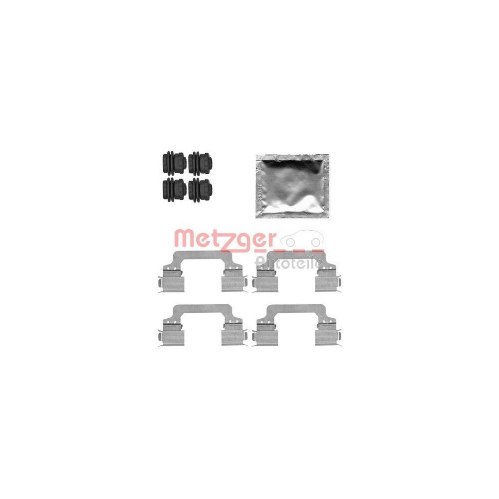 Zubeh&ouml;rsatz, Scheibenbremsbelag METZGER 109-1821 GREENPARTS f&uuml;r, Vorderachse