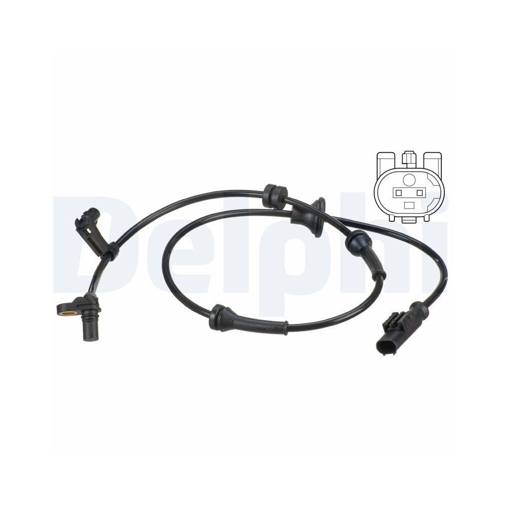 DELPHI SS20587 Sensor, Raddrehzahl f&uuml;r CITRO&Euml;N PEUGEOT TOYOTA, Hinterachse