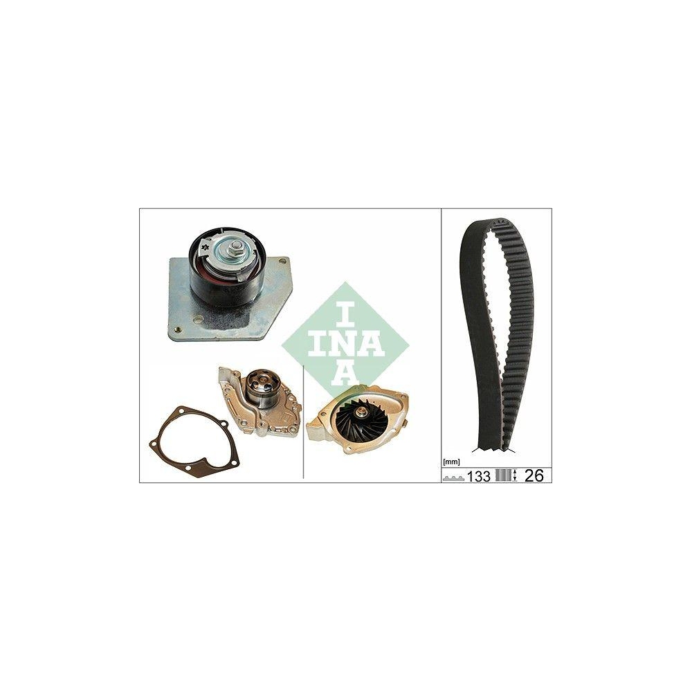 Wasserpumpe + Zahnriemensatz Schaeffler INA 530 0579 30 f&uuml;r RENAULT SUZUKI DACIA