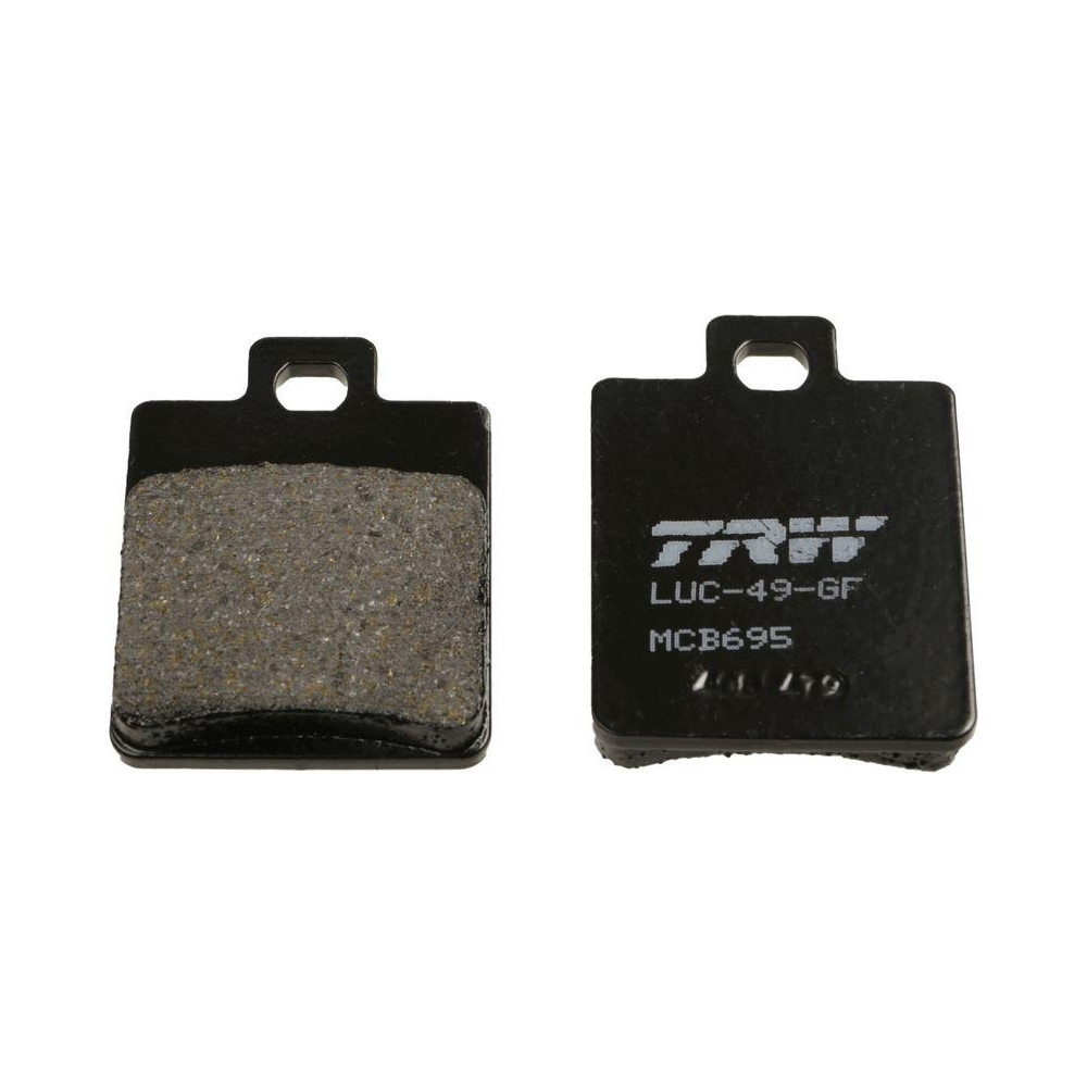 Bremsbelagsatz, Scheibenbremse TRW MCB695 Organic Allround f&uuml;r, Hinterachse