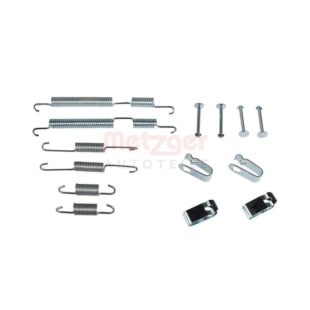 Zubehörsatz, Bremsbacken METZGER 105-0045 für, Hinterachse