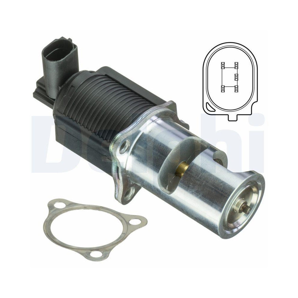 DELPHI EG10405-12B1 AGR-Ventil f&uuml;r NISSAN OPEL RENAULT VAUXHALL DACIA HITACHI