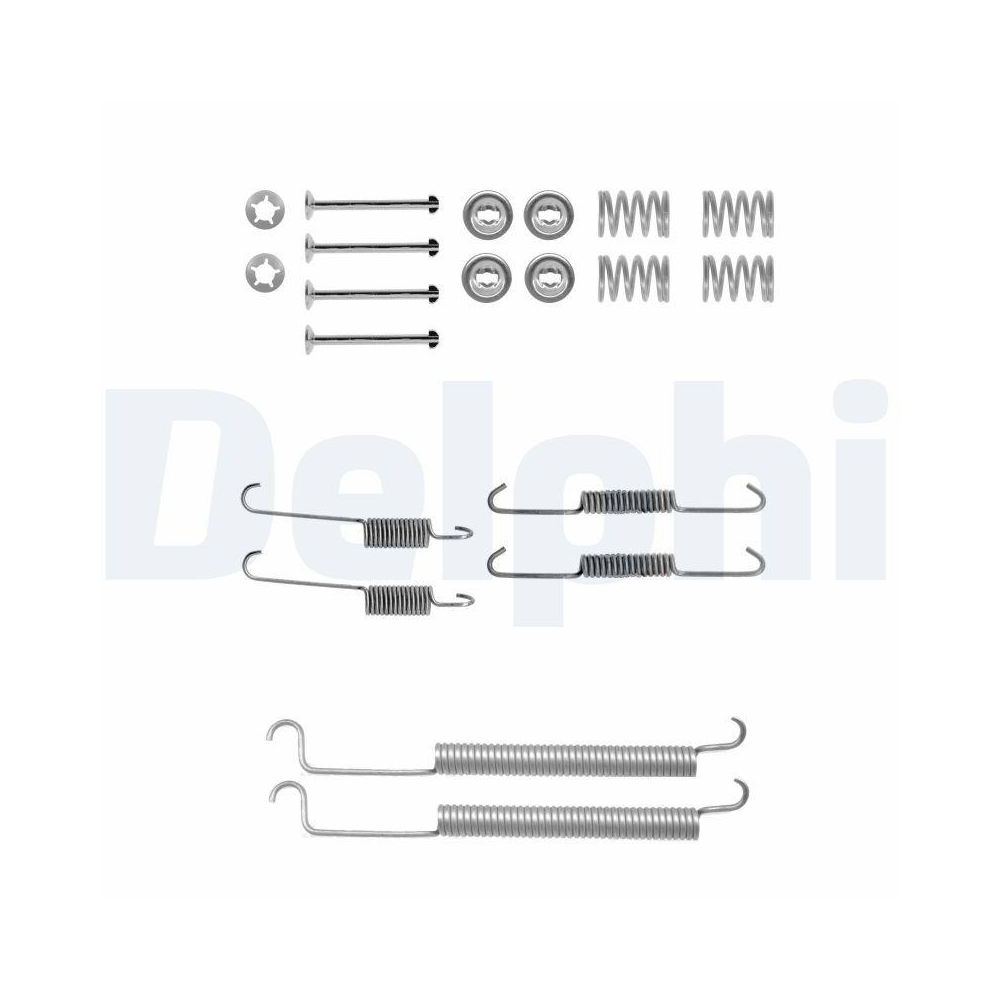 Zubehörsatz, Bremsbacken DELPHI LY1231 für, Hinterachse
