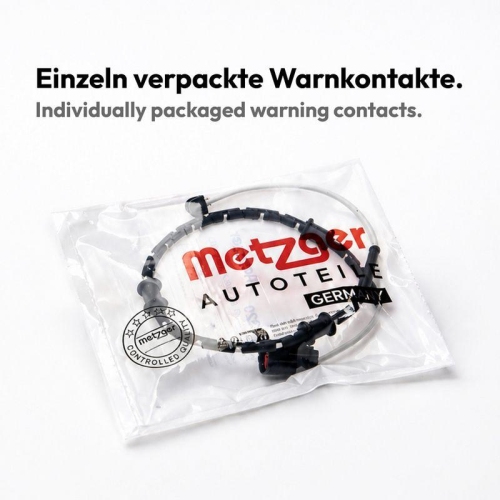 METZGER AUTOTEILE 1190421 Warnkontakt, Bremsbelagverschlei&szlig; GREENPARTS f&uuml;r BMW