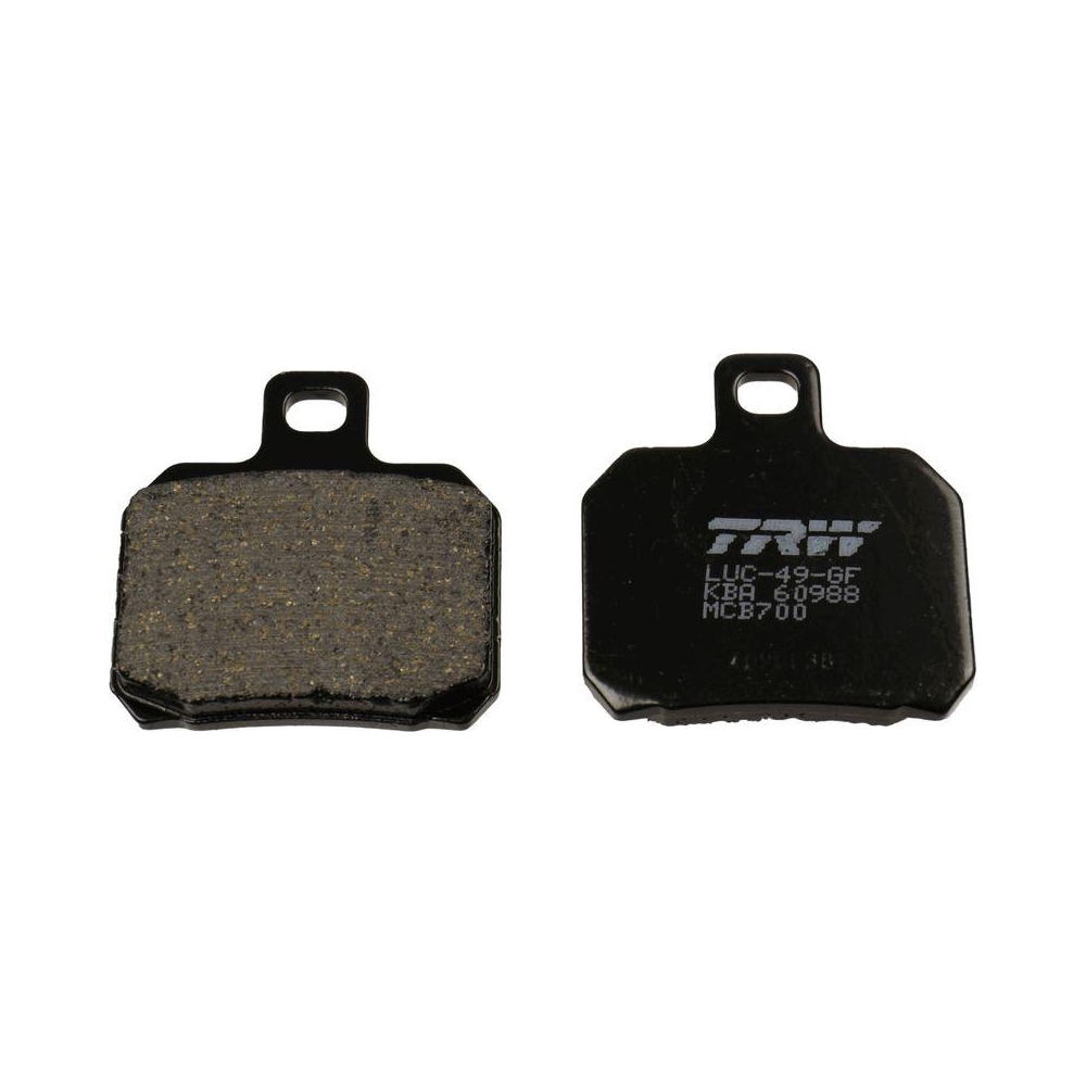 Bremsbelagsatz, Scheibenbremse TRW MCB700 Organic Allround f&uuml;r, Hinterachse