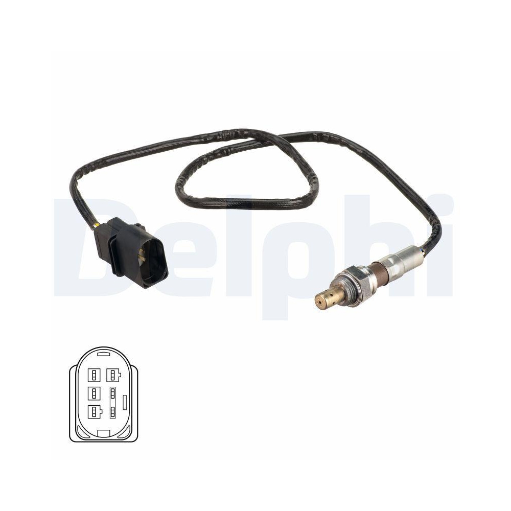 DELPHI ES21096-12B1 Lambdasonde f&uuml;r SEAT SKODA VW, vor Katalysator