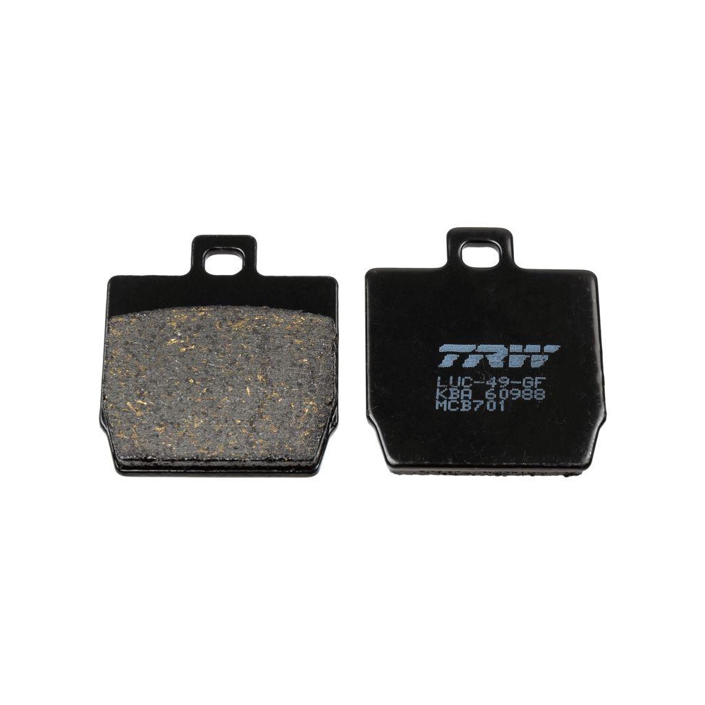 Bremsbelagsatz, Scheibenbremse TRW MCB701 Organic Allround f&uuml;r