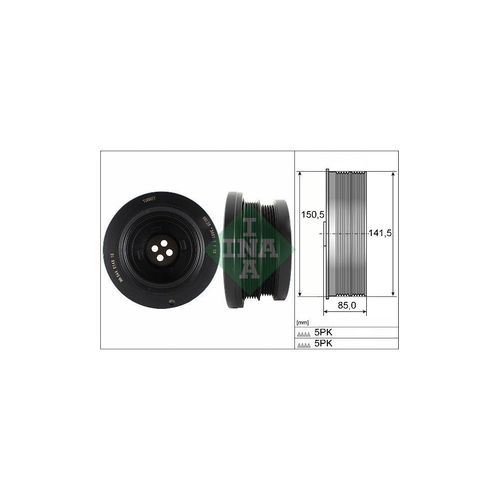 Riemenscheibe, Kurbelwelle Schaeffler INA 544 0148 10 f&uuml;r BMW OPEL VAUXHALL MINI