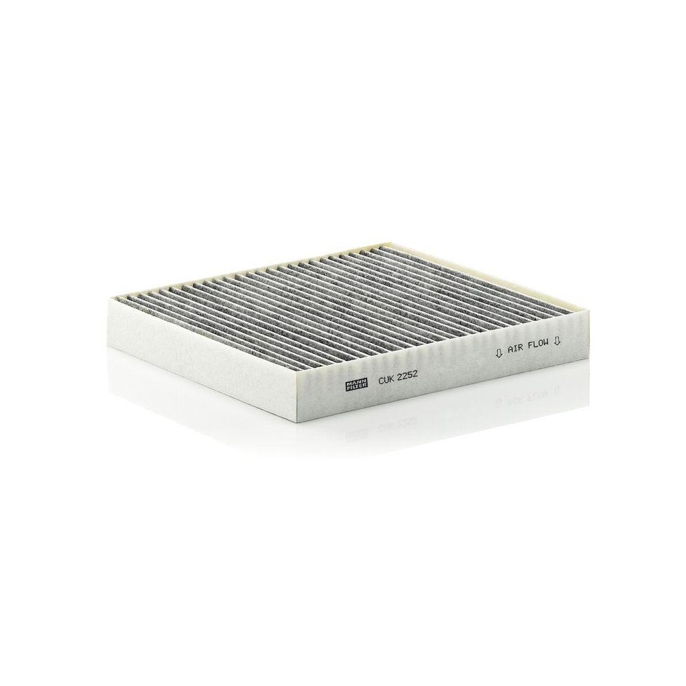 Filter, Innenraumluft MANN-FILTER CUK 2252 f&uuml;r NISSAN, hinter dem Handschuhfach