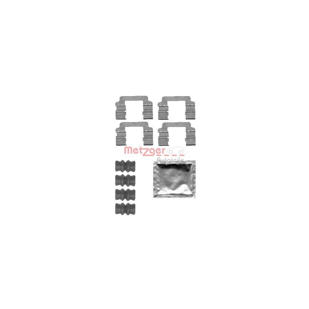 Zubeh&ouml;rsatz, Scheibenbremsbelag METZGER 109-1830 f&uuml;r, Hinterachse