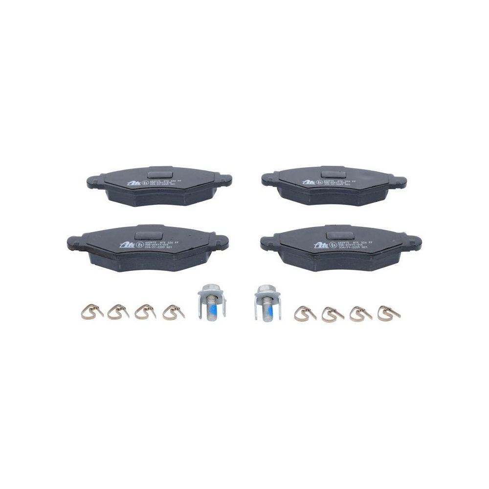 Bremsbelagsatz, Scheibenbremse ATE 13.0460-3975.2 f&uuml;r PEUGEOT, Vorderachse