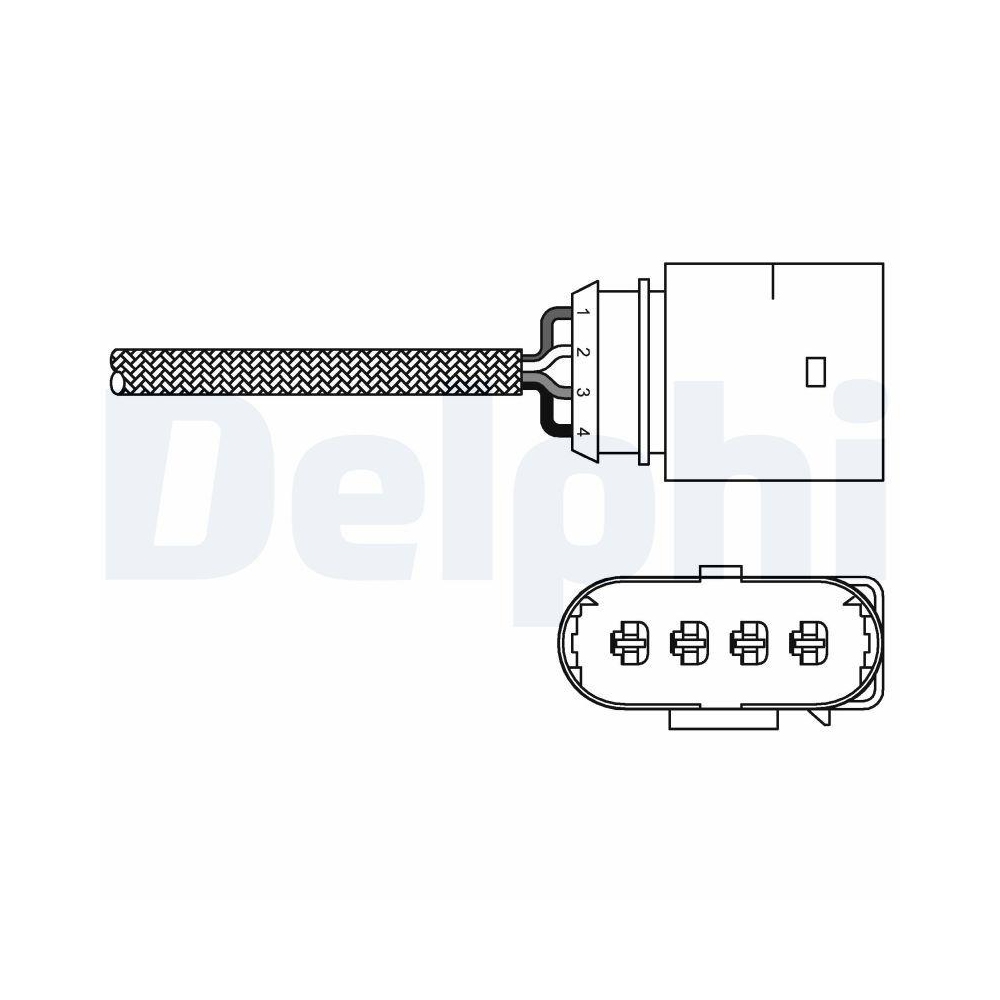 DELPHI ES20286-12B1 Lambdasonde f&uuml;r SEAT VW, nach Katalysator