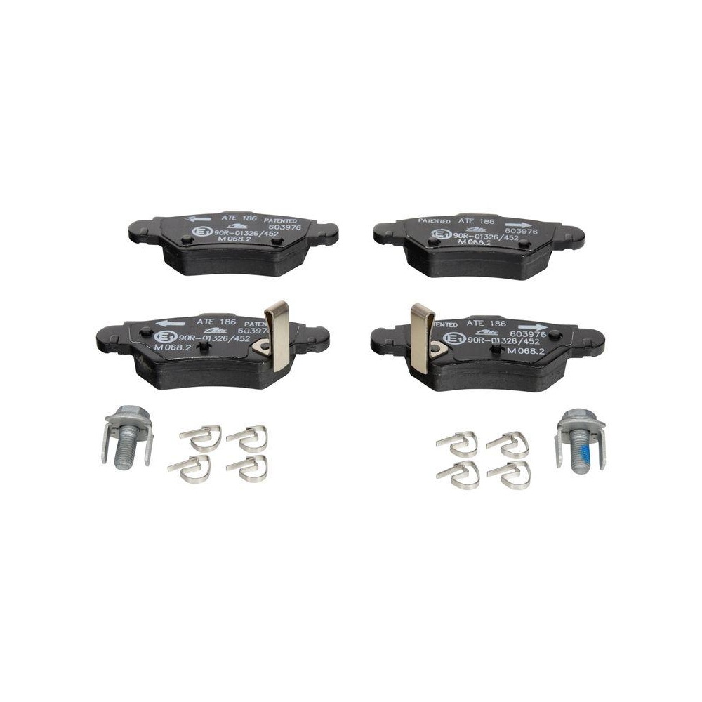 Bremsbelagsatz, Scheibenbremse ATE 13.0460-3976.2 f&uuml;r OPEL VAUXHALL, Hinterachse