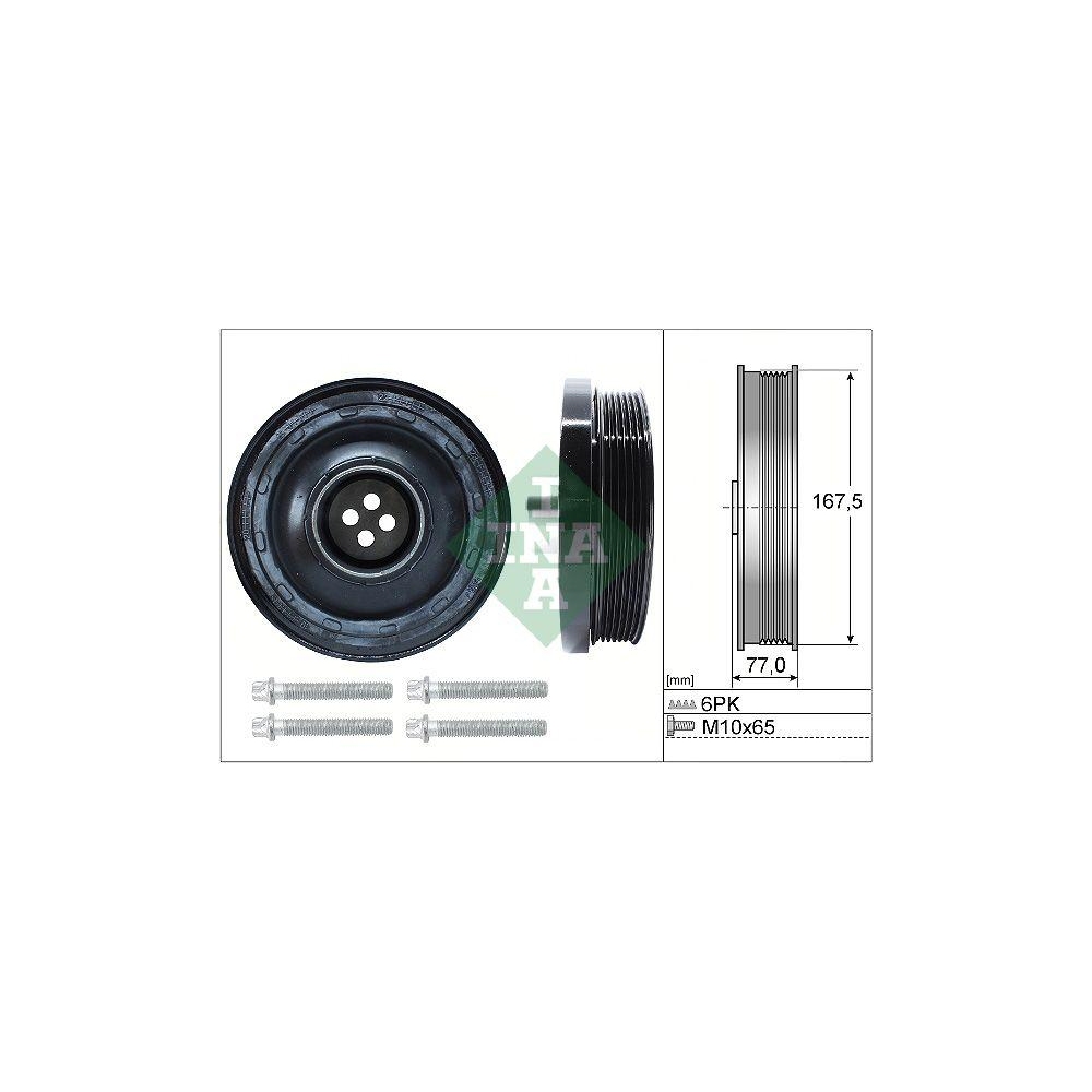 Riemenscheibensatz, Kurbelwelle Schaeffler INA 544 0137 20 f&uuml;r BMW MINI