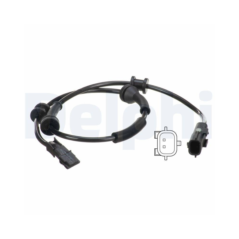 DELPHI SS20604 Sensor, Raddrehzahl für RENAULT, Hinterachse