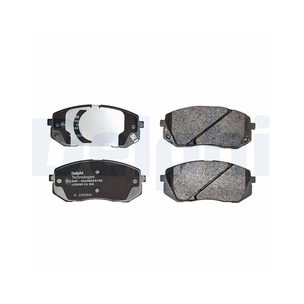 DELPHI LP3535 Bremsbelagsatz, Scheibenbremse f&uuml;r HYUNDAI KIA, Vorderachse
