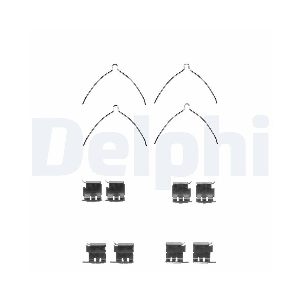 DELPHI LX0373 Zubeh&ouml;rsatz, Scheibenbremsbelag f&uuml;r TOYOTA, Vorderachse