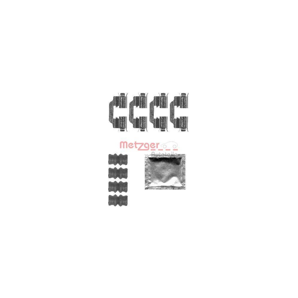 Zubeh&ouml;rsatz, Scheibenbremsbelag METZGER 109-1832 GREENPARTS f&uuml;r, Hinterachse