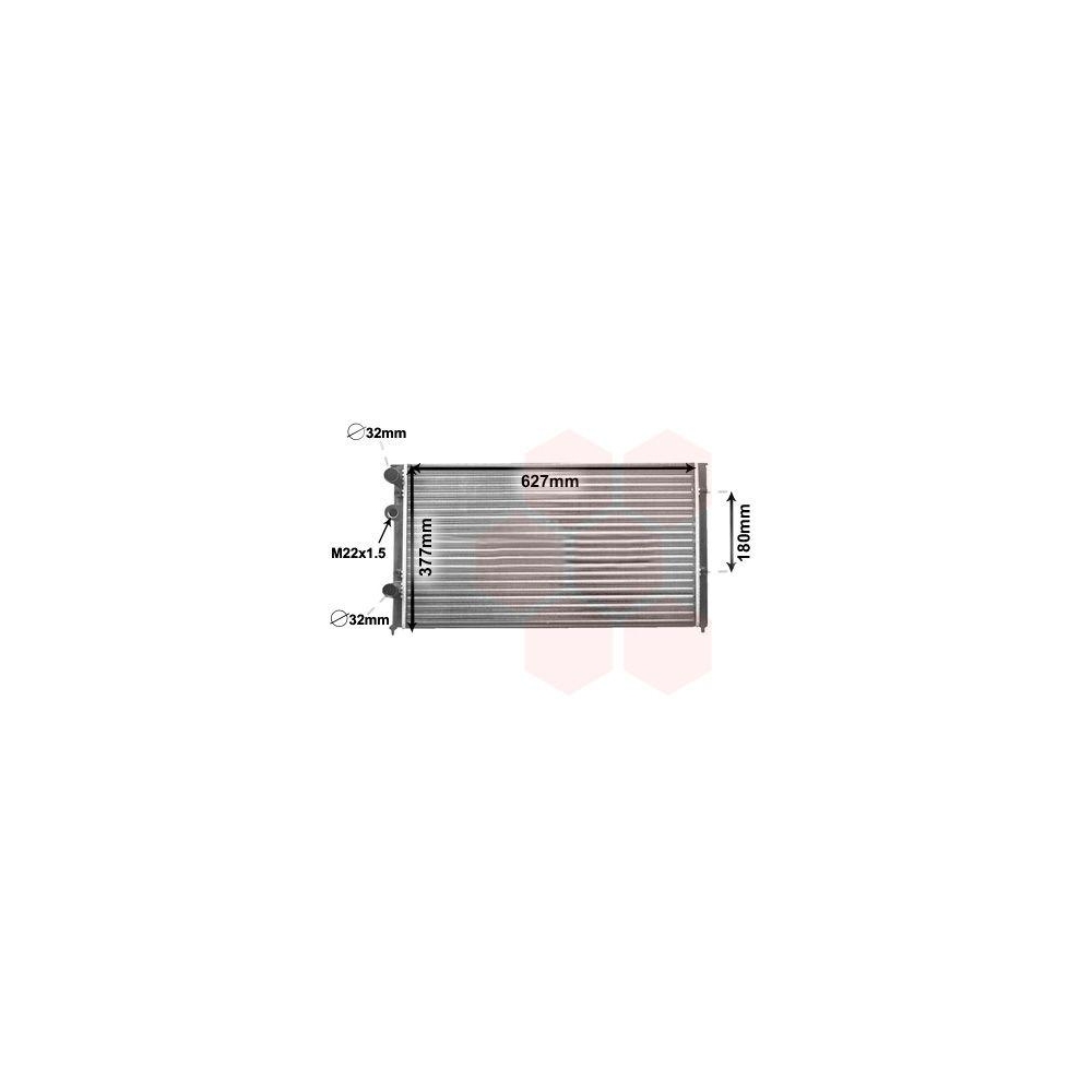 K&uuml;hler, Motork&uuml;hlung VAN WEZEL 58002027 f&uuml;r SEAT VW