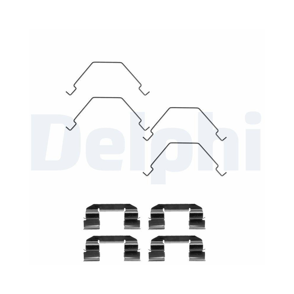 DELPHI LX0375 Zubeh&ouml;rsatz, Scheibenbremsbelag f&uuml;r MAZDA, Vorderachse