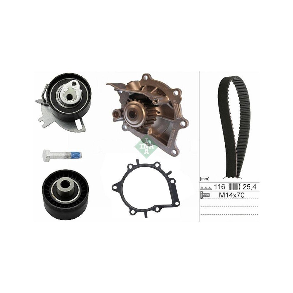 Wasserpumpe + Zahnriemensatz Schaeffler INA 530 0691 30 für CITROËN FORD OPEL