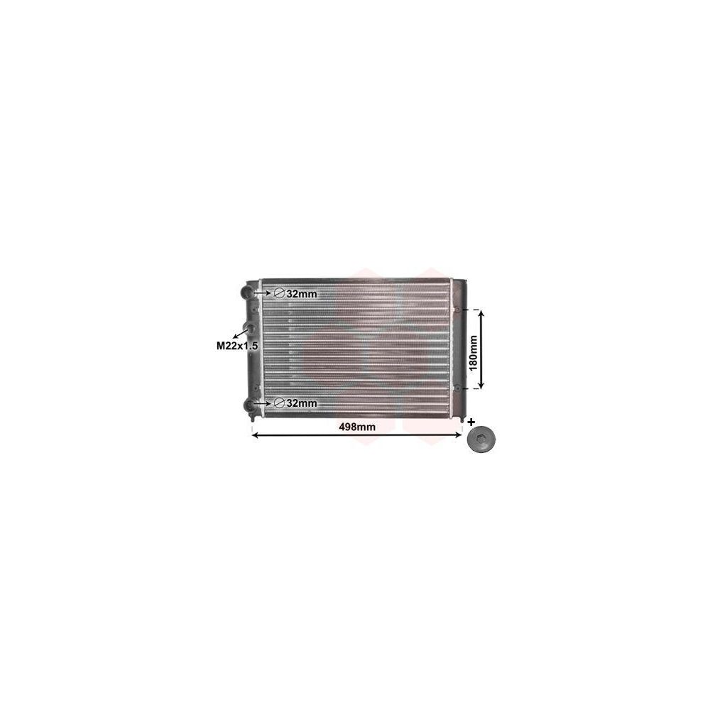 K&uuml;hler, Motork&uuml;hlung VAN WEZEL 58002028 *** IR PLUS *** f&uuml;r VW