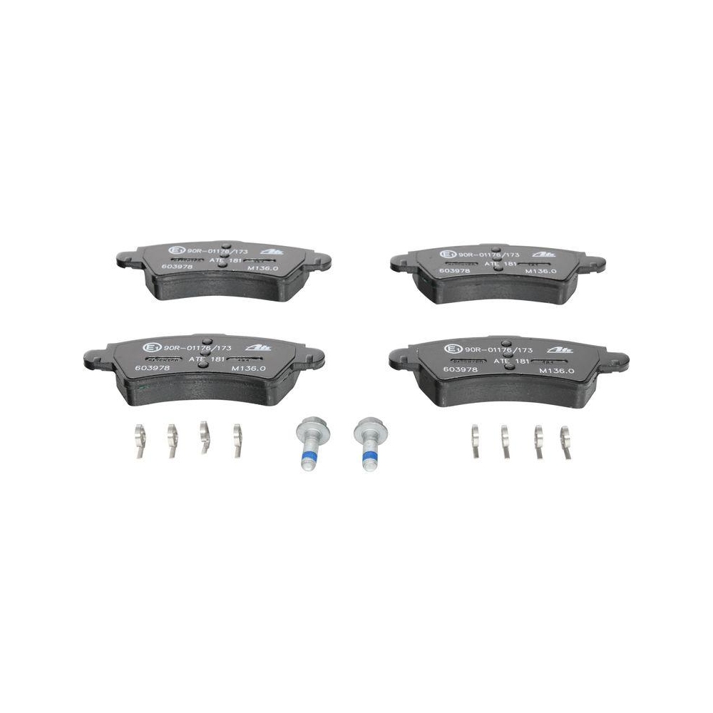 Bremsbelagsatz, Scheibenbremse ATE 13.0460-3978.2 f&uuml;r CITRO&Euml;N PEUGEOT