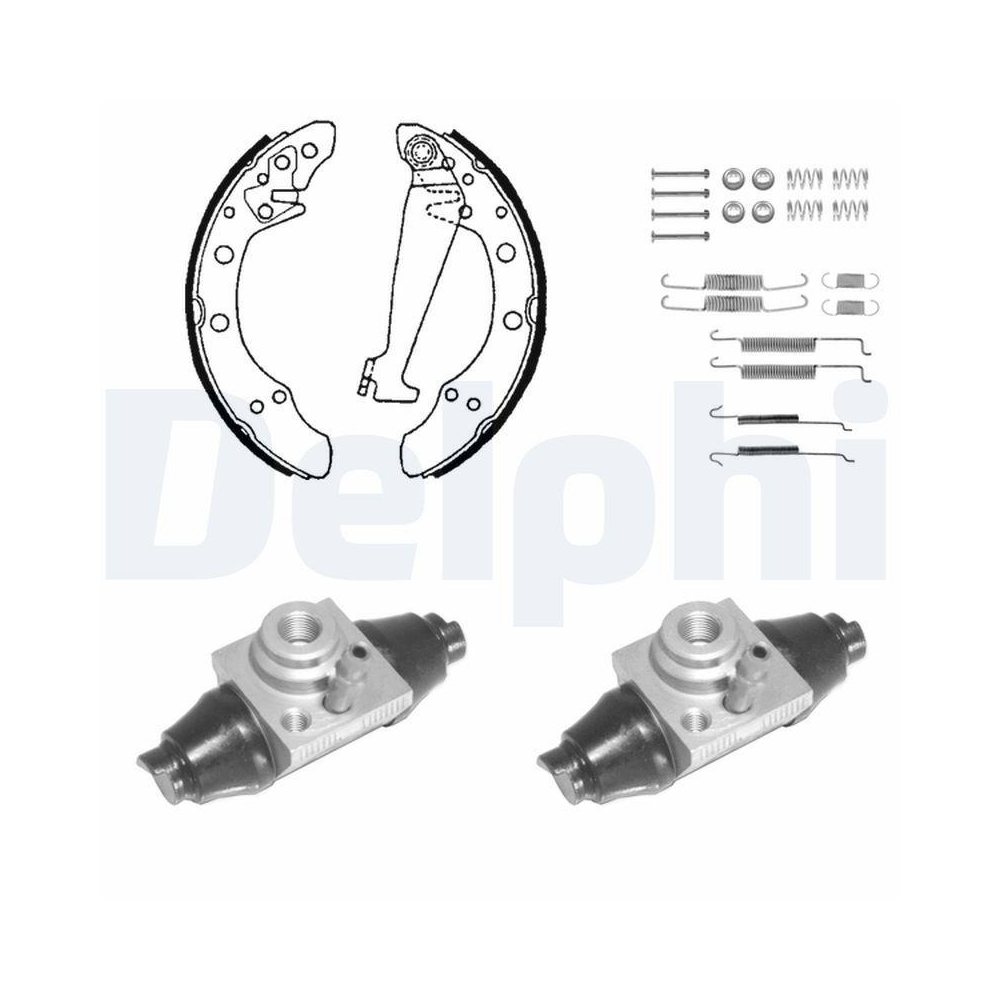 DELPHI KP1132 Bremsbackensatz f&uuml;r, Hinterachse