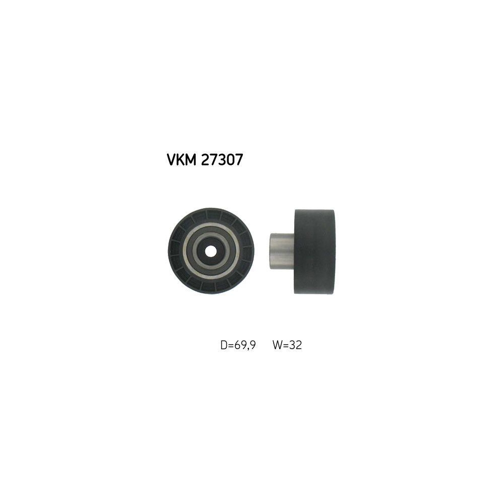 Umlenk-/F&uuml;hrungsrolle, Zahnriemen SKF VKM 27307 f&uuml;r ROVER LAND ROVER, rechts