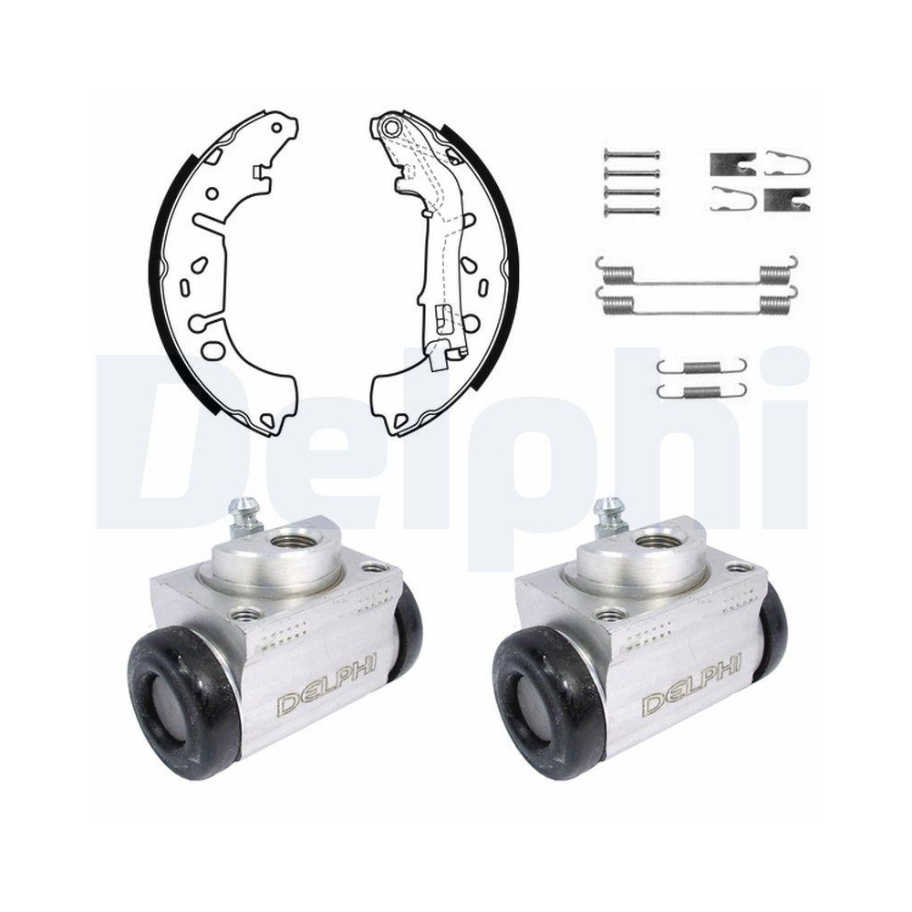 DELPHI KP1136 Bremsbackensatz für, Hinterachse