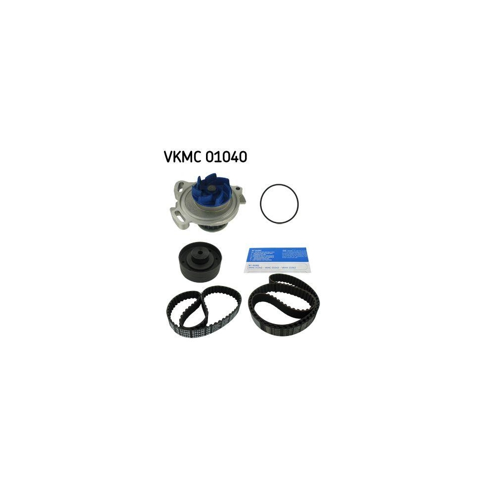 Wasserpumpe + Zahnriemensatz SKF VKMC 01040 f&uuml;r AUDI SEAT SKODA VOLVO VW