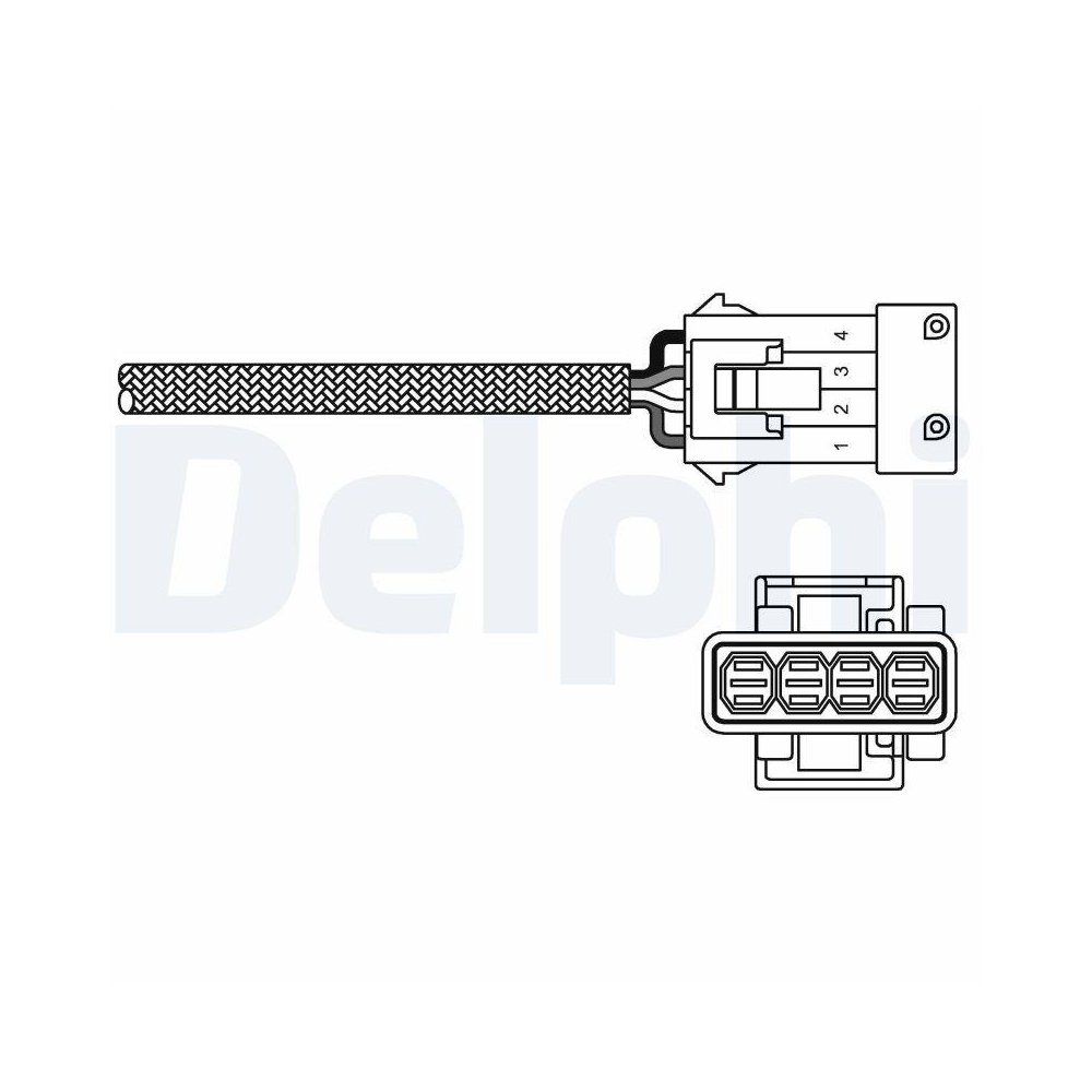 DELPHI ES20293-12B1 Lambdasonde f&uuml;r CITRO&Euml;N FIAT LANCIA PEUGEOT, vor Katalysator