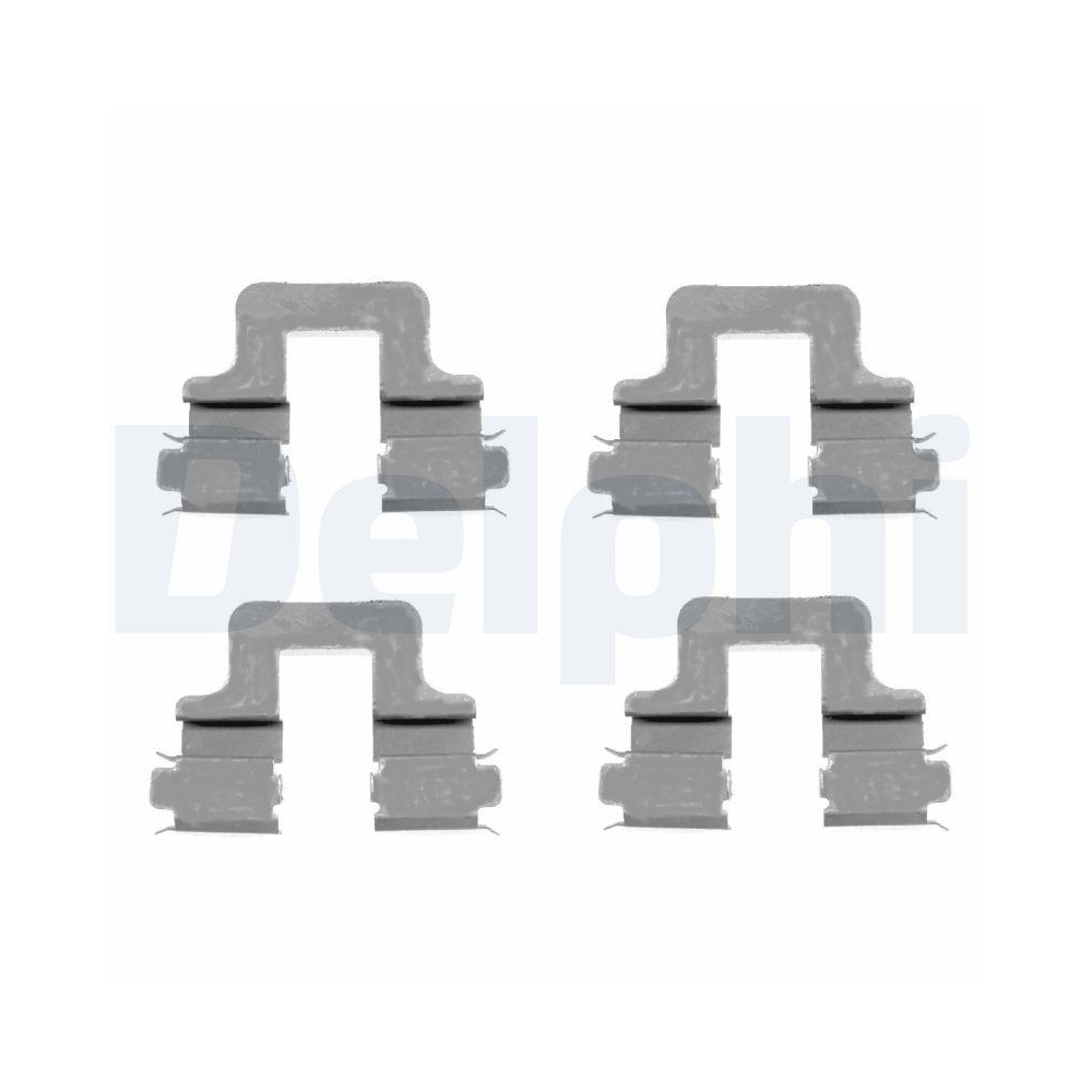 DELPHI LX0379 Zubehörsatz, Scheibenbremsbelag für, Hinterachse, Vorderachse