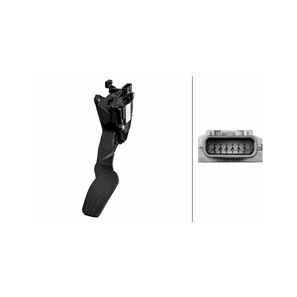 HELLA Sensor, Fahrpedalstellung 6PV 312 450-031 f&uuml;r MITSUBISHI NISSAN (DFAC)