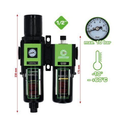 KS TOOLS 512.5050 Wartungseinheit, Drucklufttechnik f&uuml;r