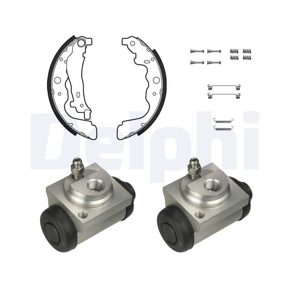 DELPHI KP1139 Bremsbackensatz f&uuml;r LADA RENAULT DACIA, Hinterachse